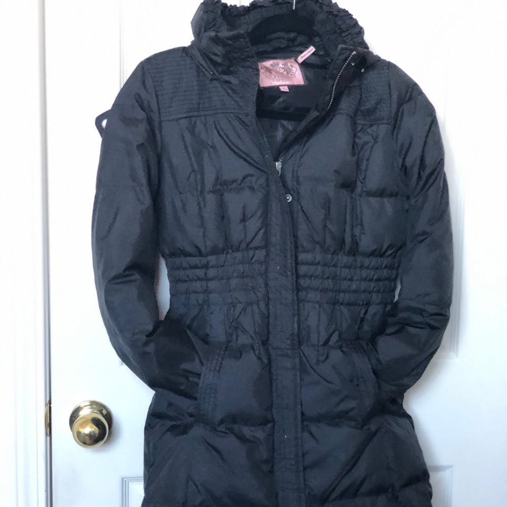 Juicy couture black winter jacket
